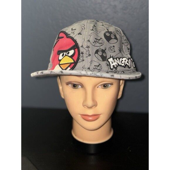 Angry Birds Bal Cap Hat Red J. Bird Adjustable Snap Back OSFM Breathable - Picture 2 of 9